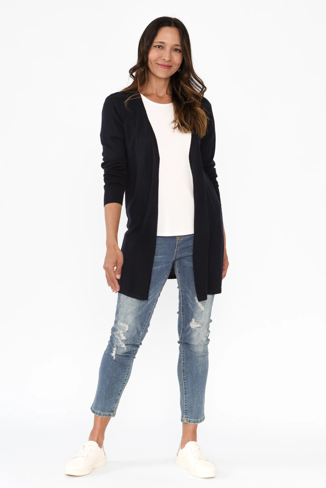 Adeline Navy Lightweight Cardigan - Image 6