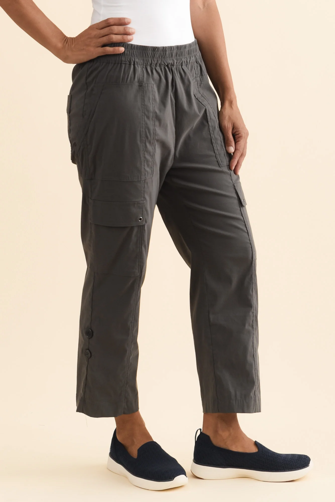 Air-Lite Charcoal Stretch Cargo Pants - Image 3