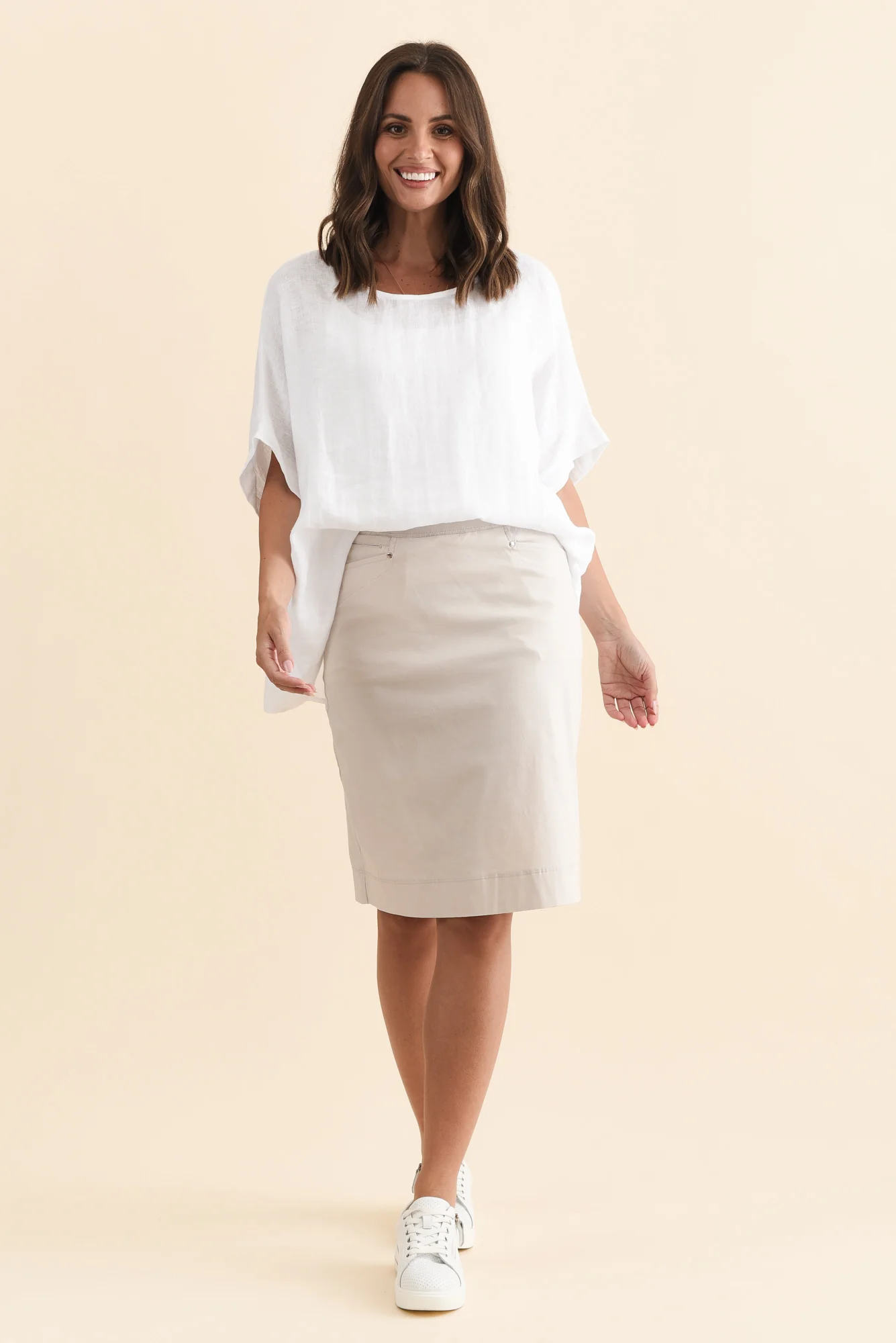 Air-Lite Grey Stretch Pocket Skirt - Image 2