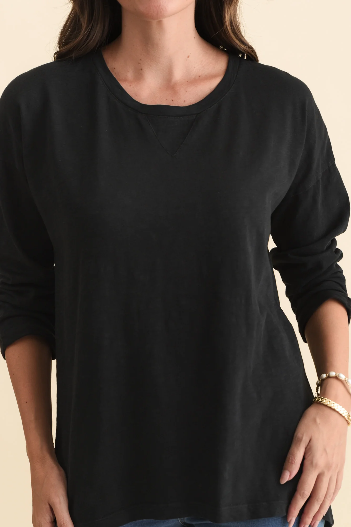 Annie Black Cotton Top - Image 5