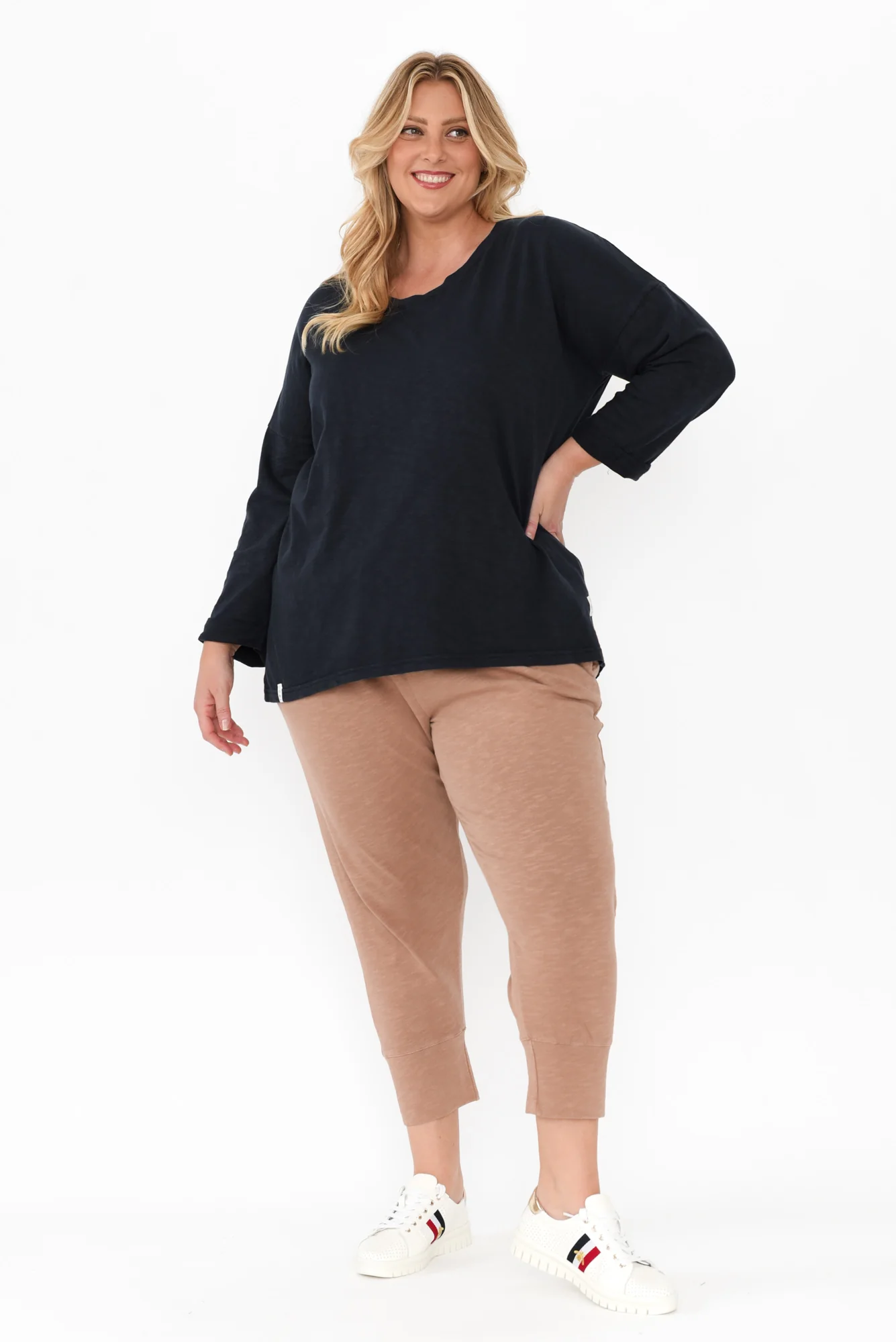 Annie Navy Cotton Top - Image 9