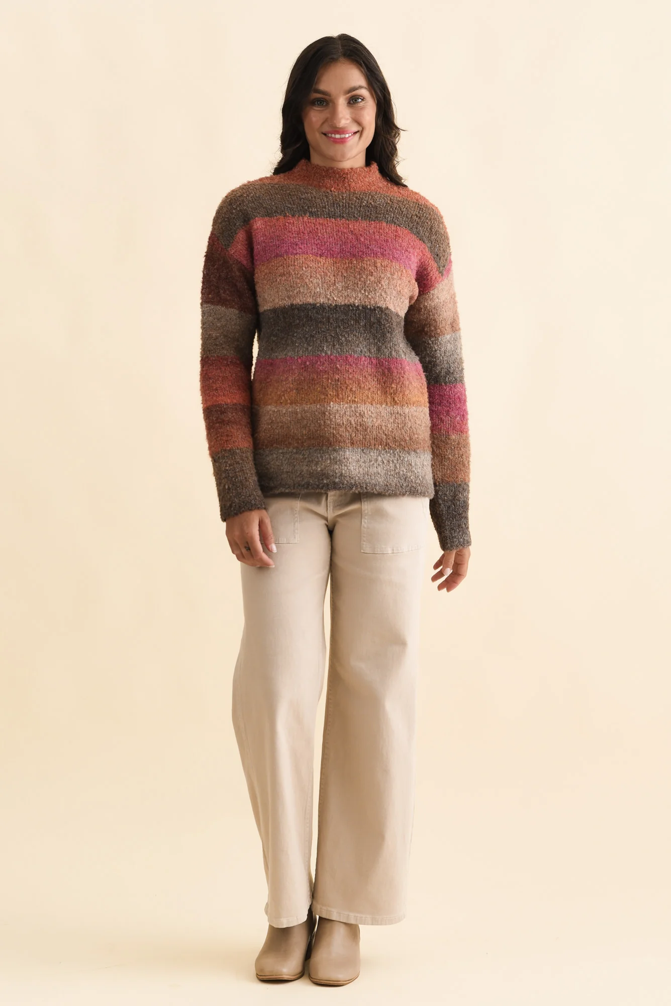 Augie Orange Stripe Knit Jumper - Image 7