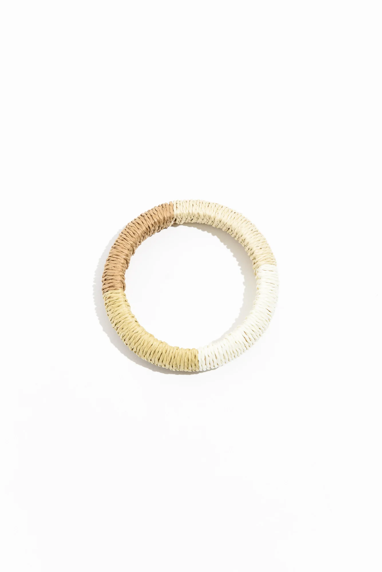 Barbados Natural Woven Bangle - Image 2