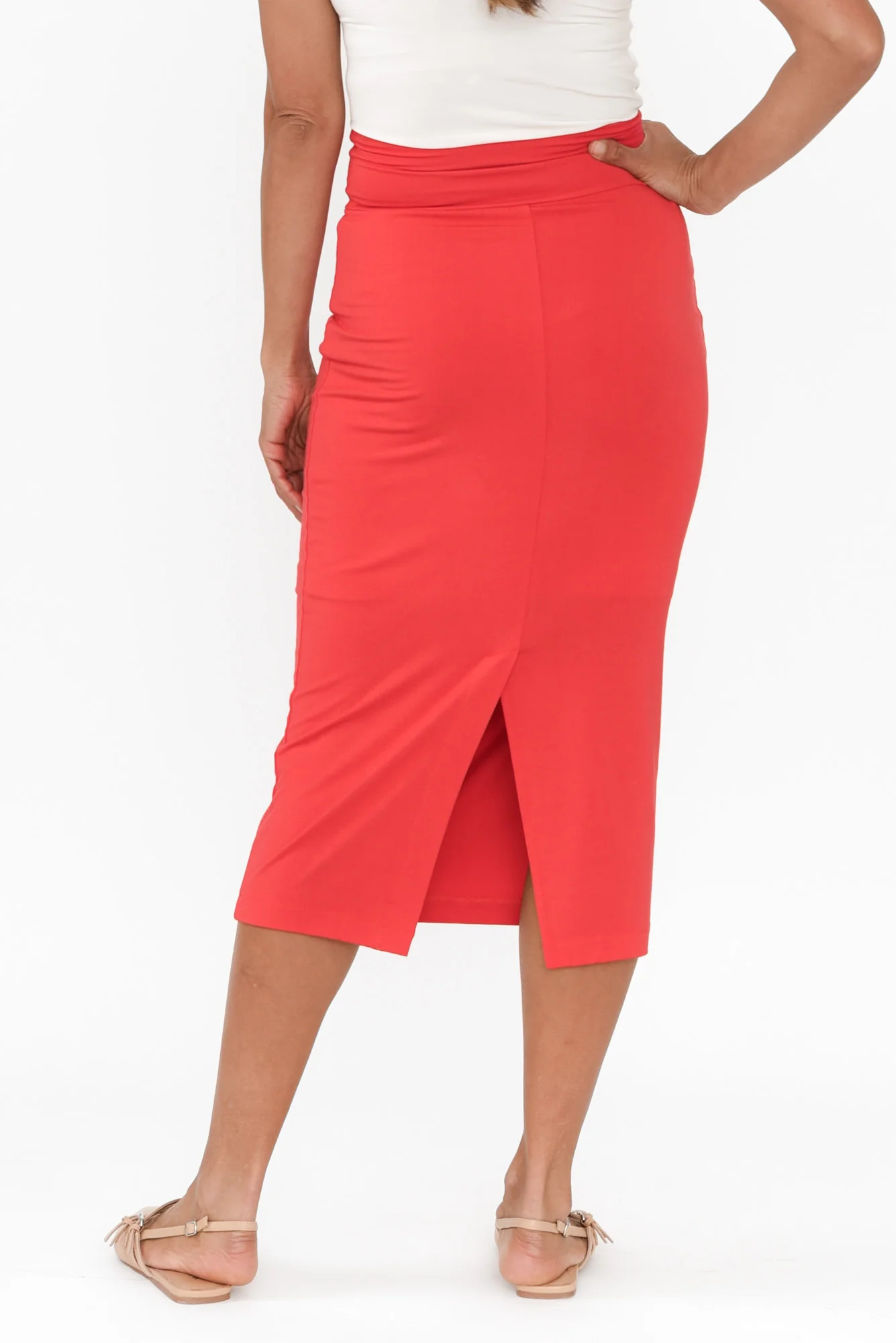 Berry Bamboo Maxi Tube Skirt - Image 5