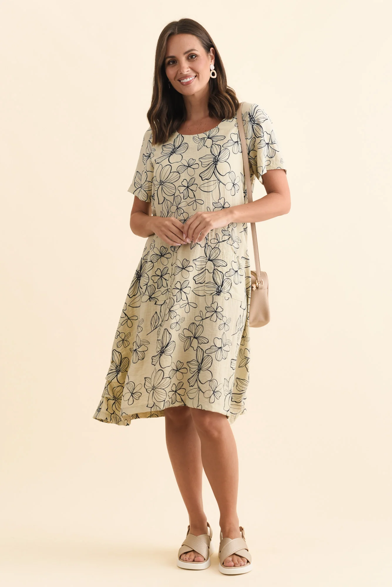 Bexley Sage Flower Pocket Dress - Image 2