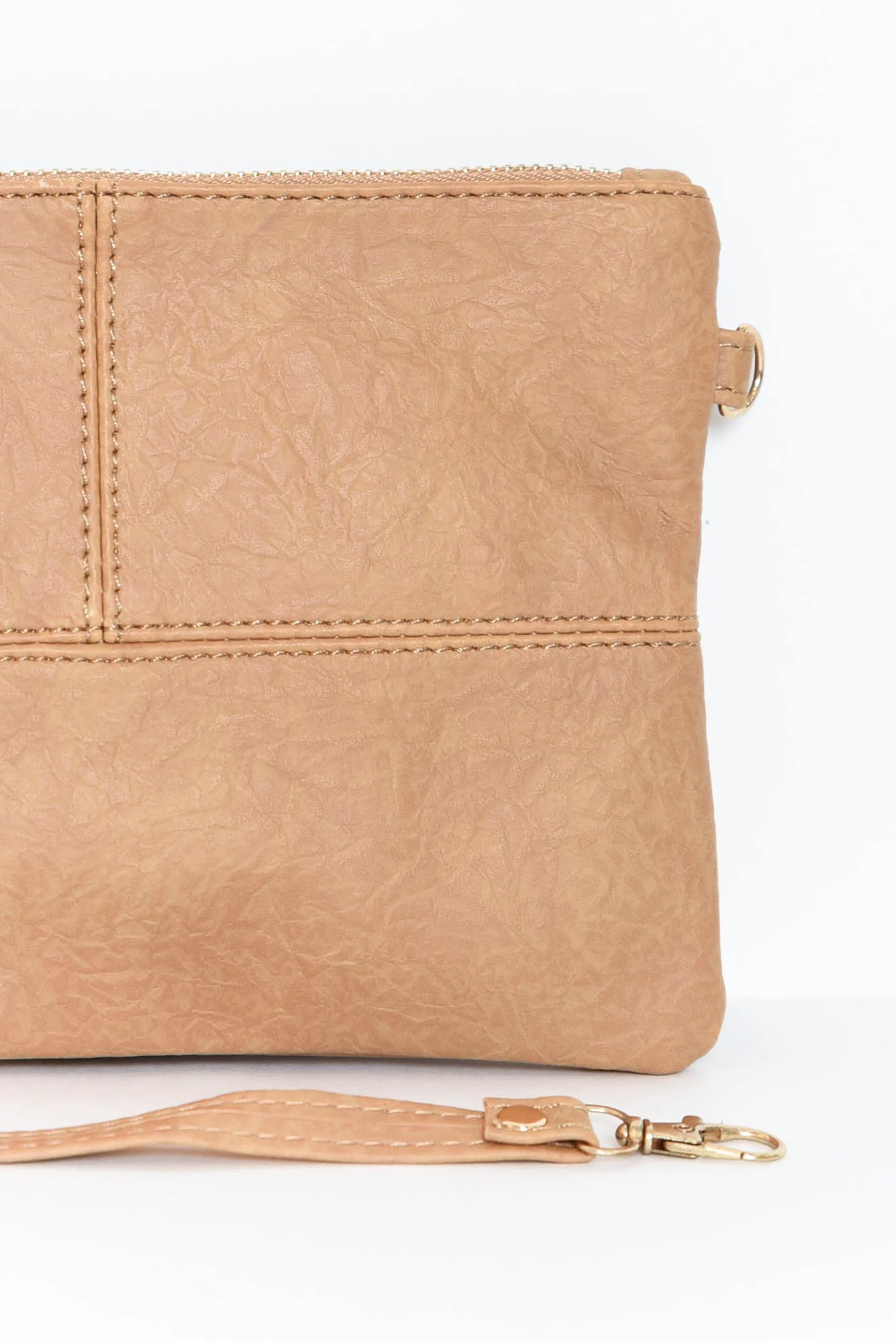 Brynn Camel Tassel Crossbody Bag - Image 4