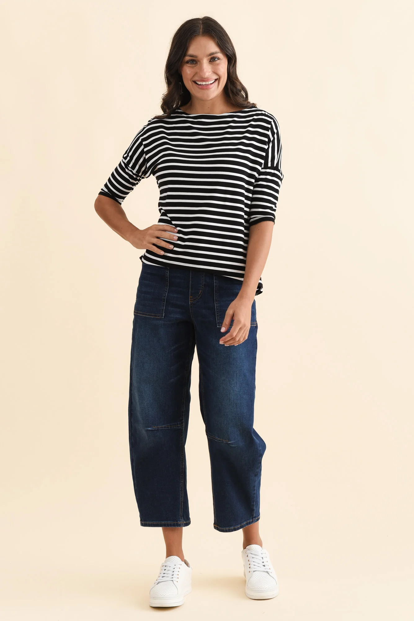 Camila Black Stripe Bamboo Top - Image 7