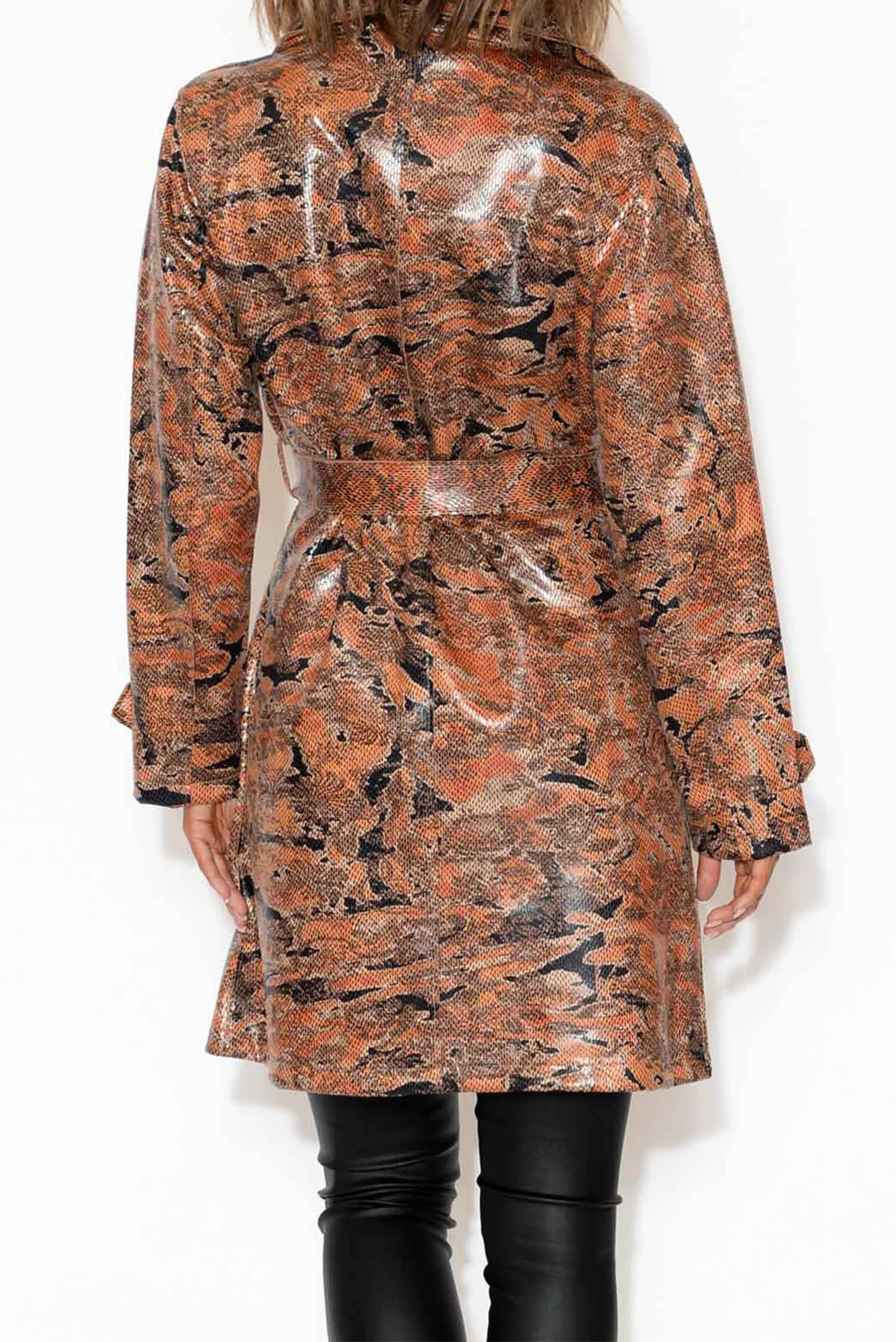 Carissa Tan Snake Coat - Image 5