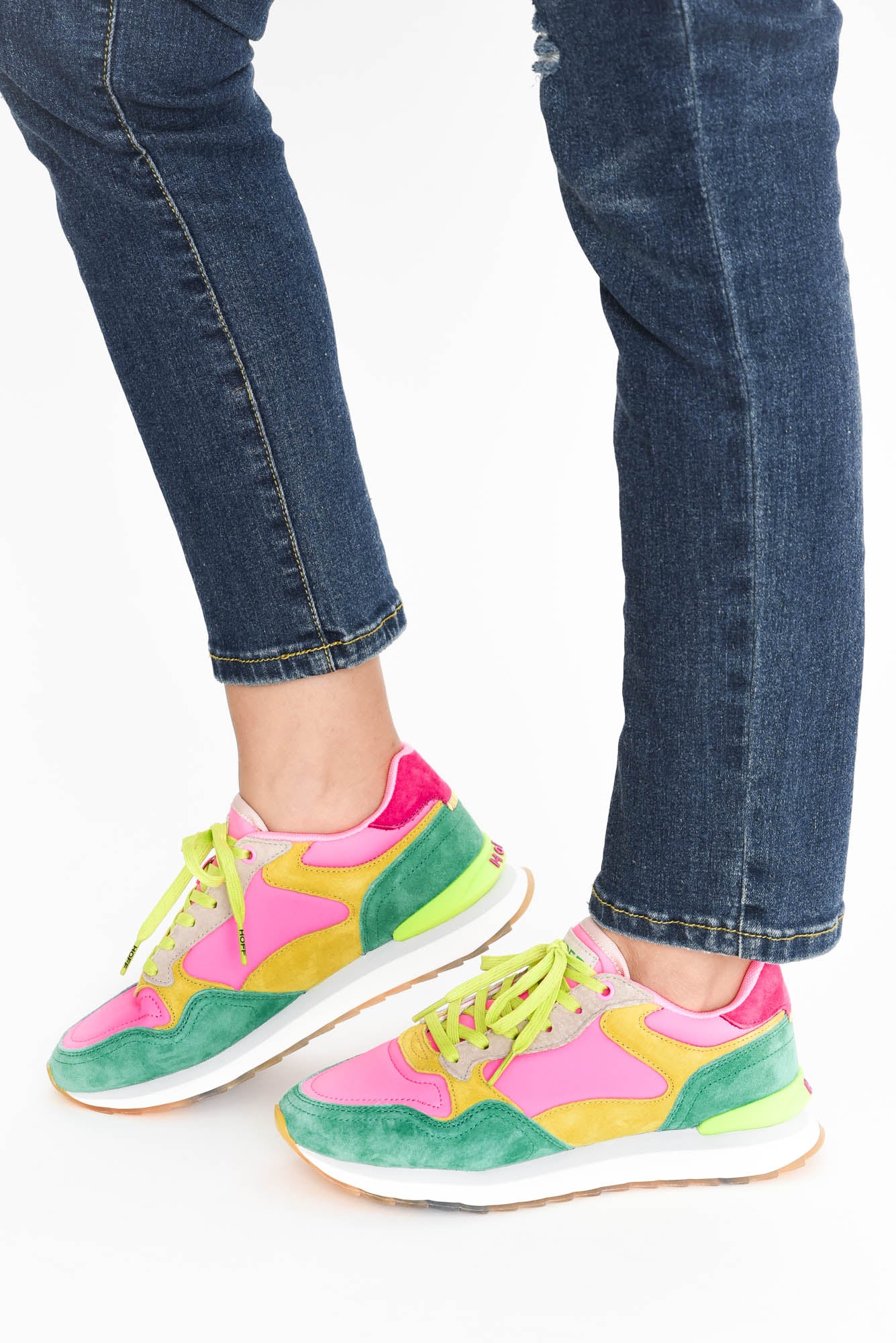 City Pink Multi Leather Sneaker - Image 5