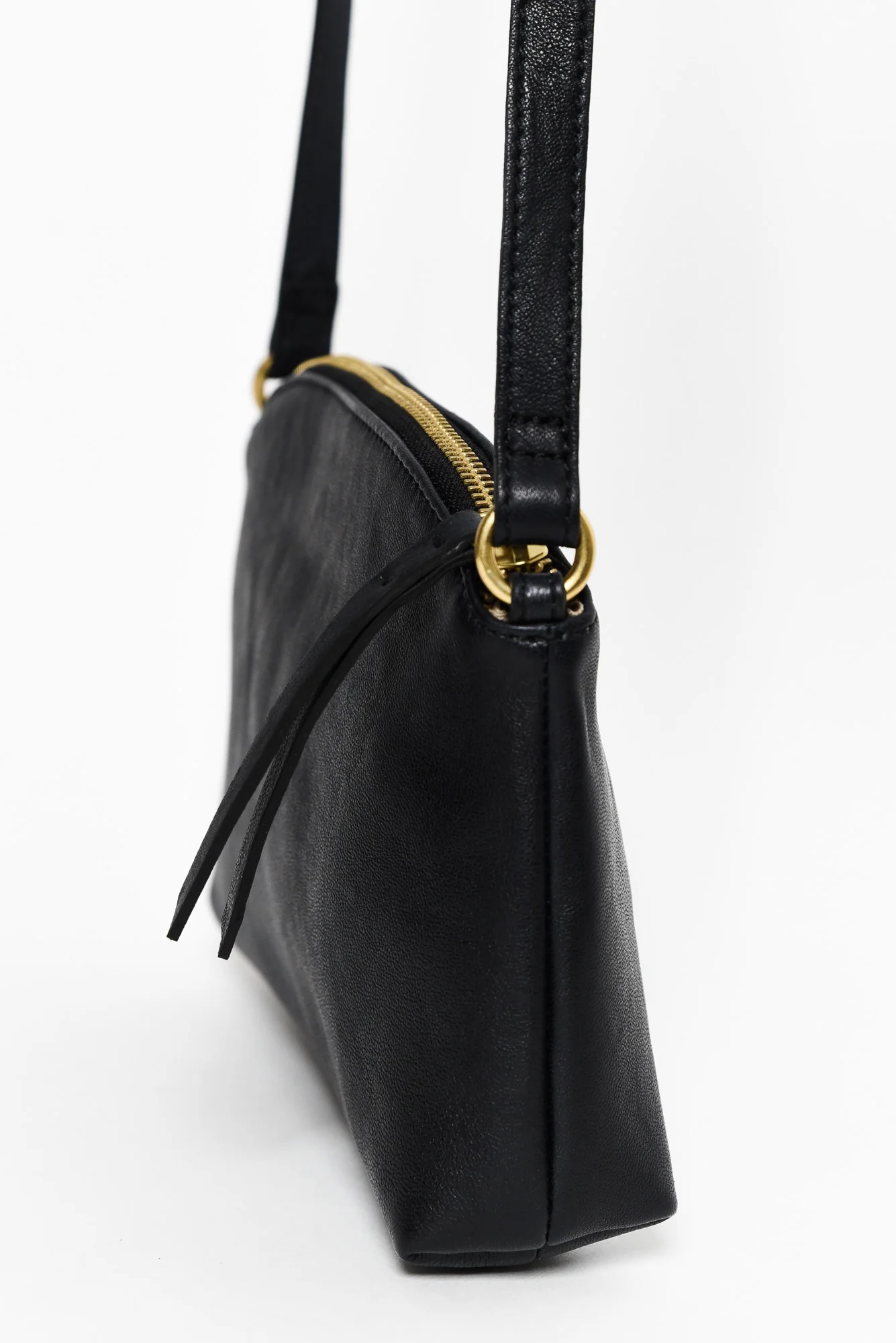 Cleo Black Leather Crossbody Bag - Image 3