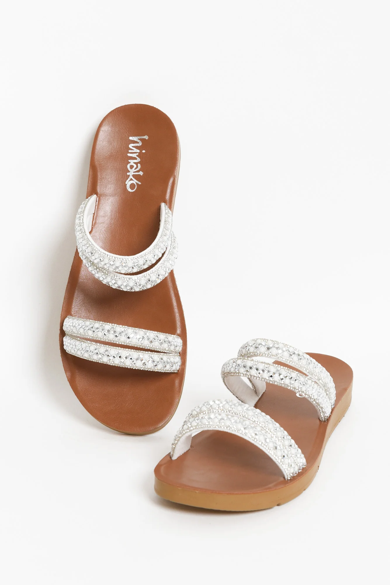 Dominica Silver Diamante Slide - Image 3
