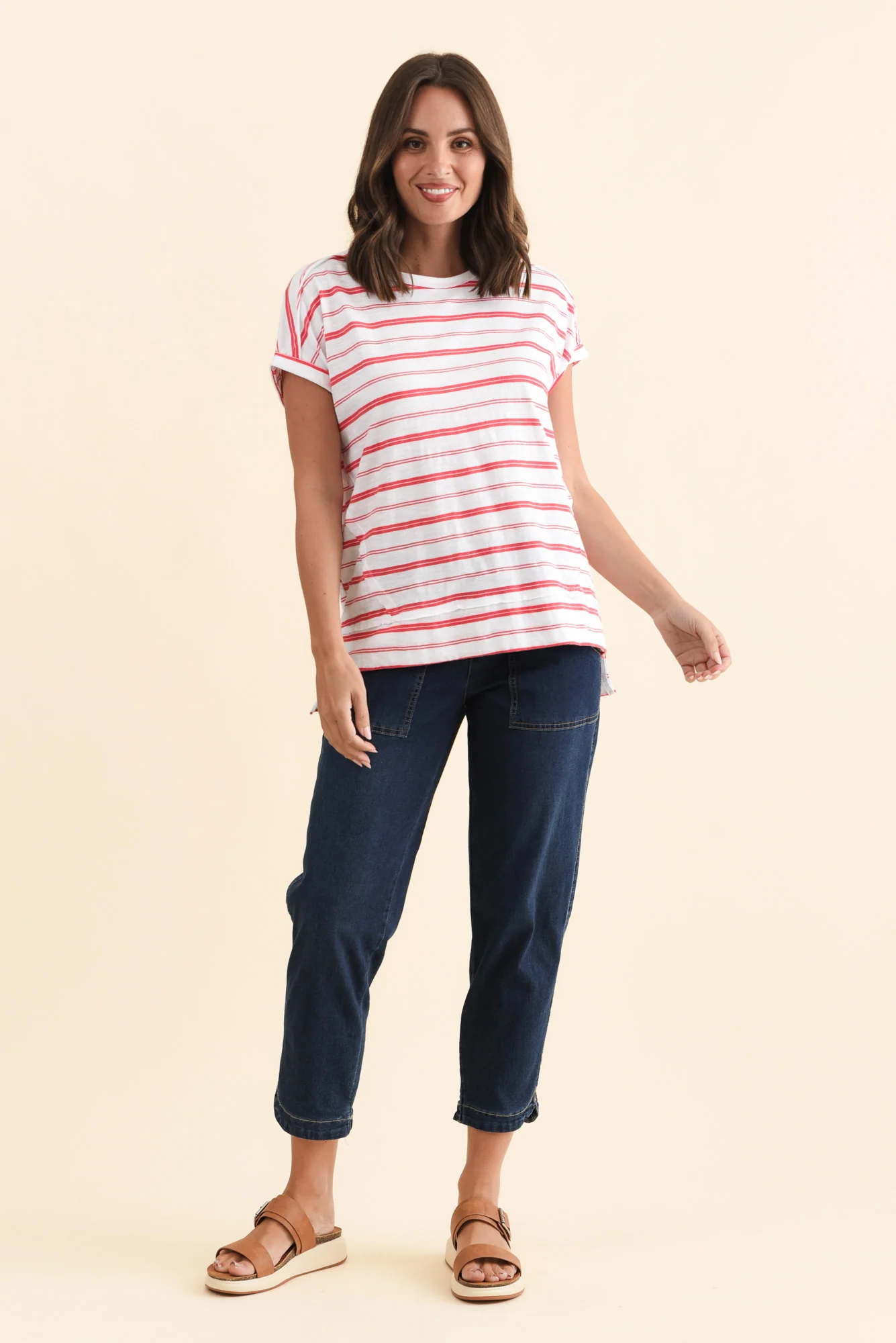 Eliana Dark Blue Denim Stretch Jeans - Image 7