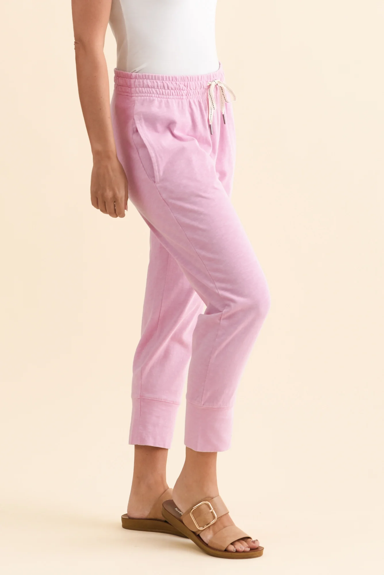 Fundamental Brunch Blush Cotton Sweatpants - Image 3