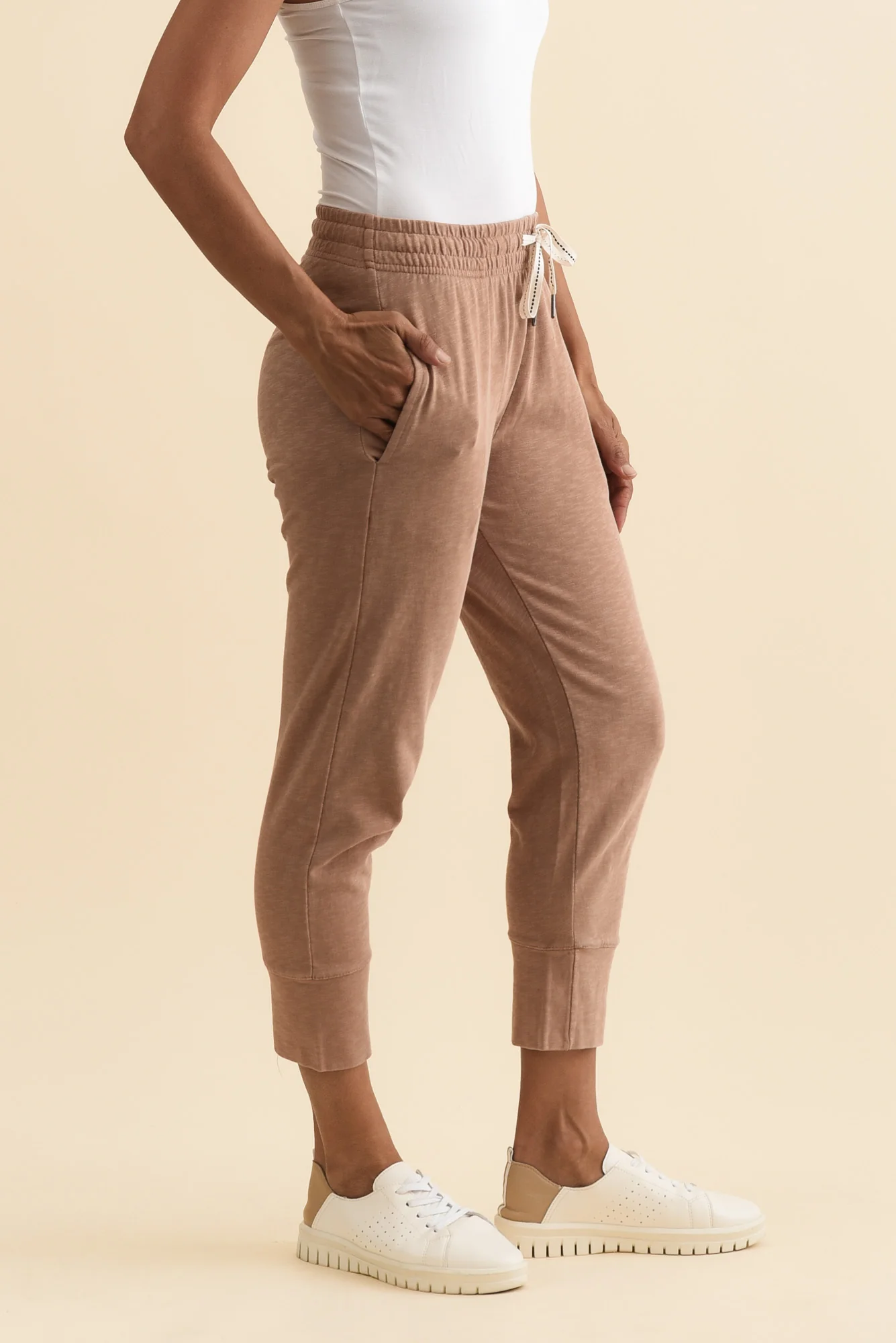 Fundamental Brunch Mocha Cotton Sweatpants - Image 5