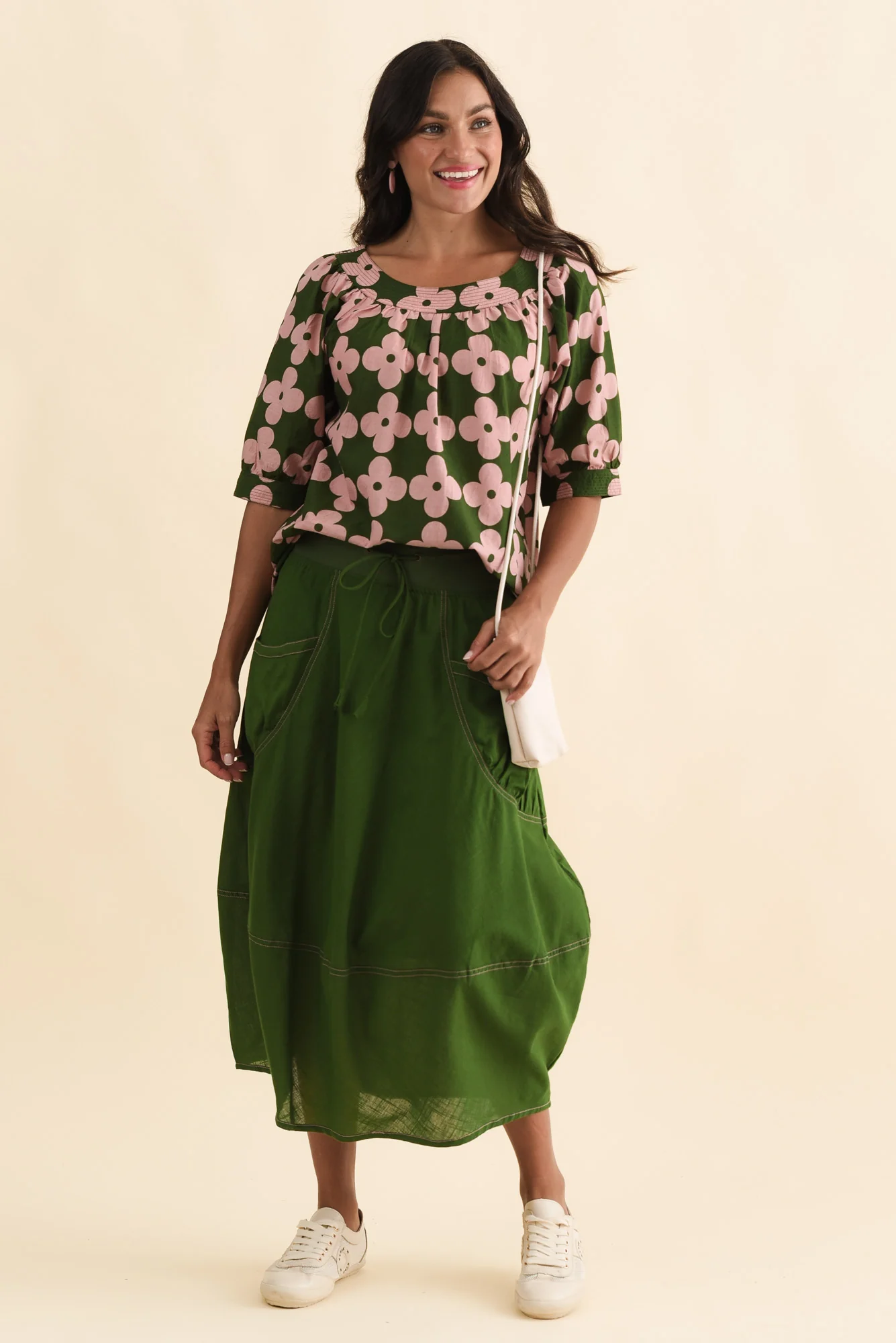 Gabe Green Cotton Pocket Skirt - Image 6