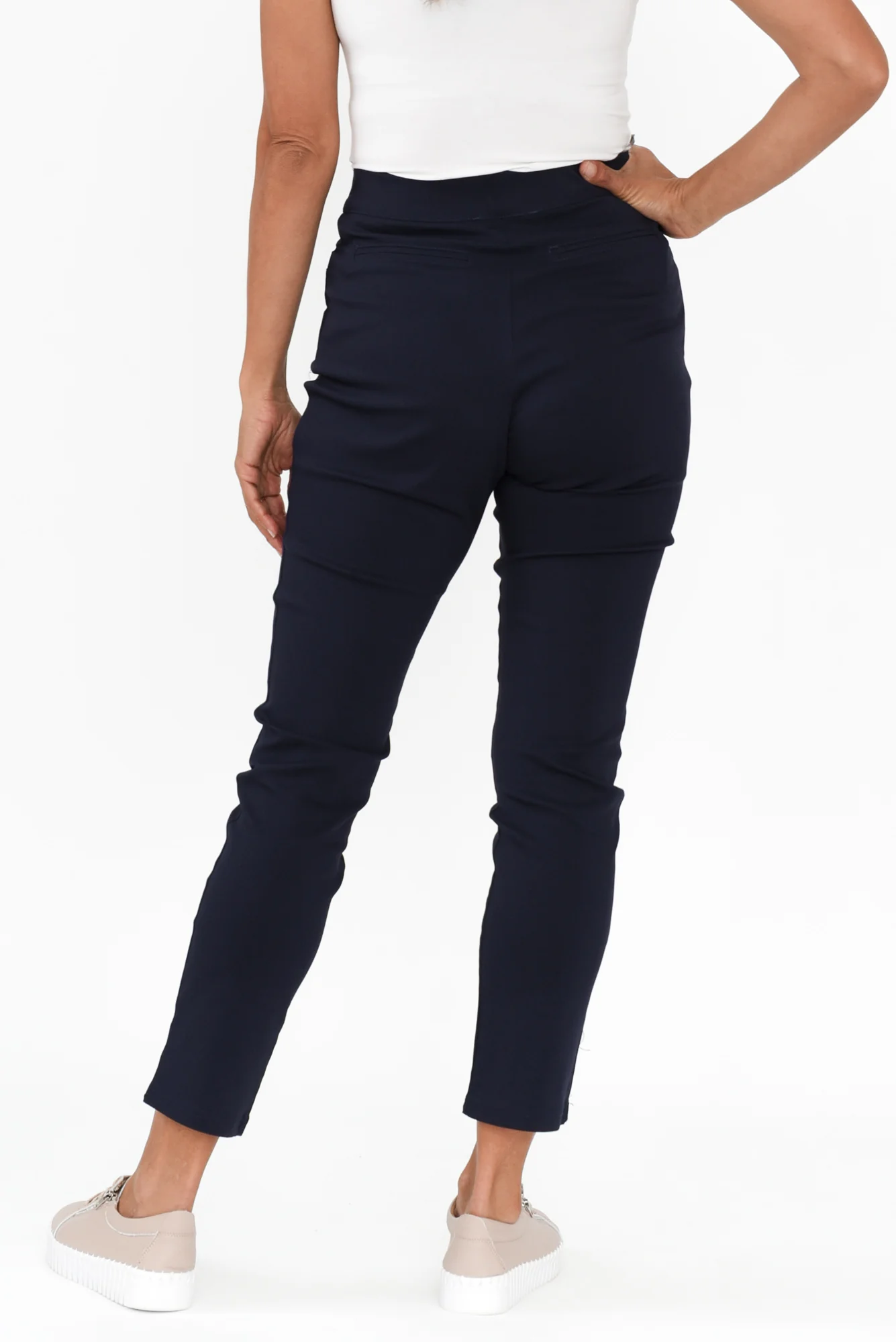 Giselle Navy Stretch Pants - Image 4