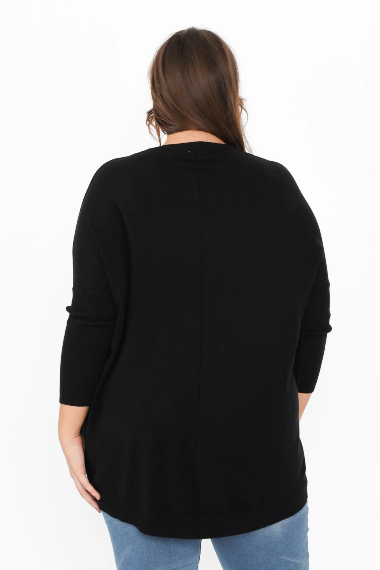 Helsinki Black Knit Pocket Jumper - Image 11