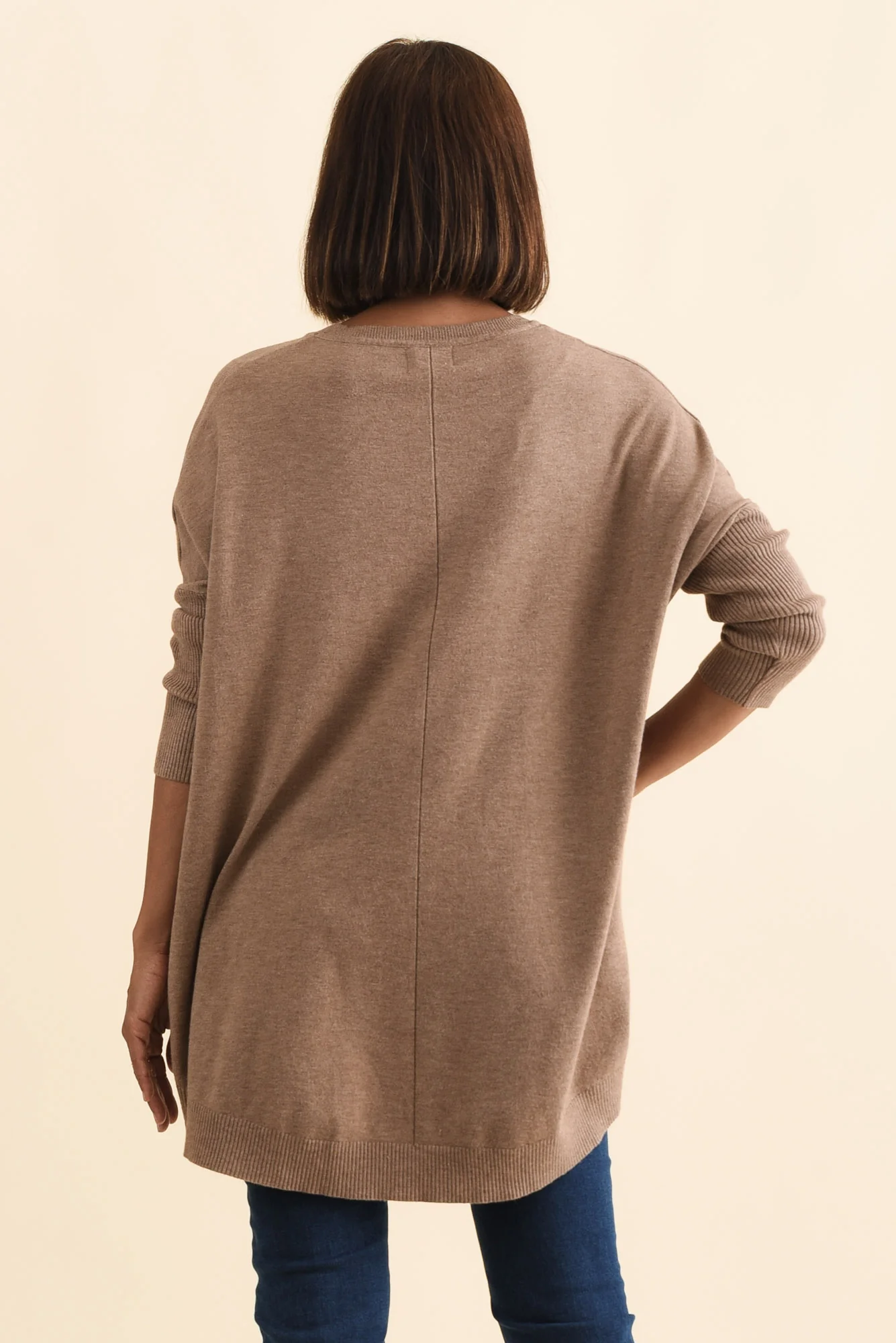 Helsinki Mocha Knit Pocket Jumper - Image 5