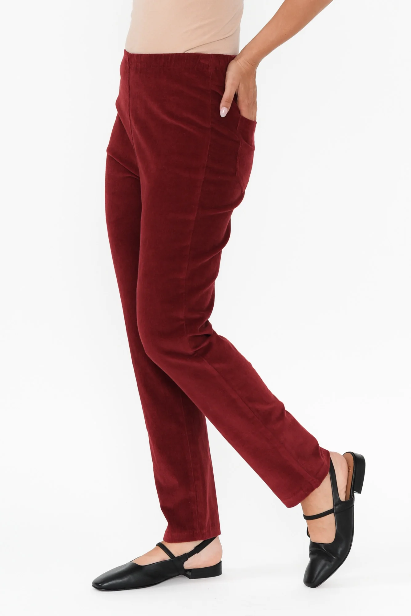 Jagger Rust Cotton Stretch Pants - Image 3