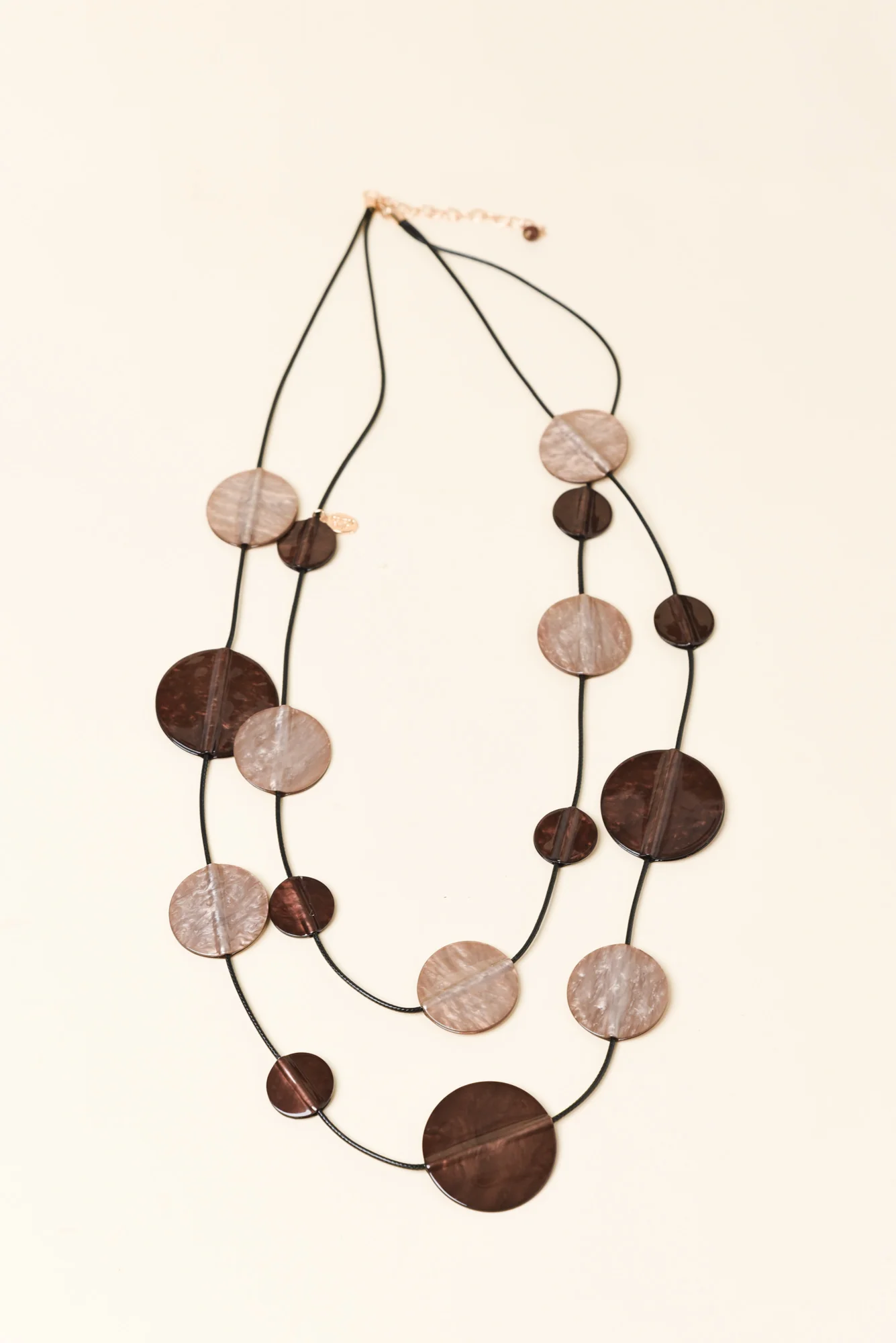 Julius Bronze Disc Necklace