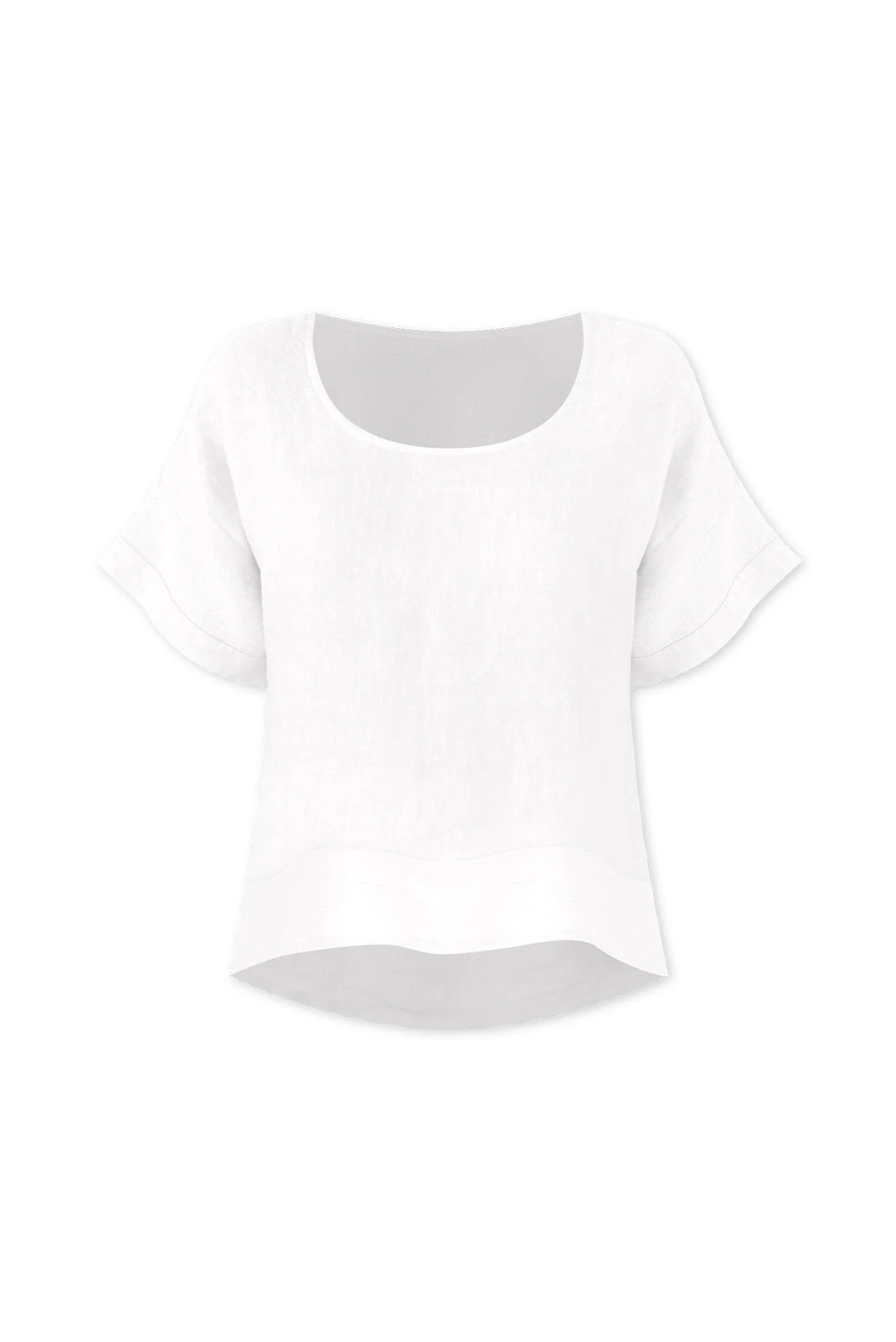 Kaya White Linen Top - Image 3