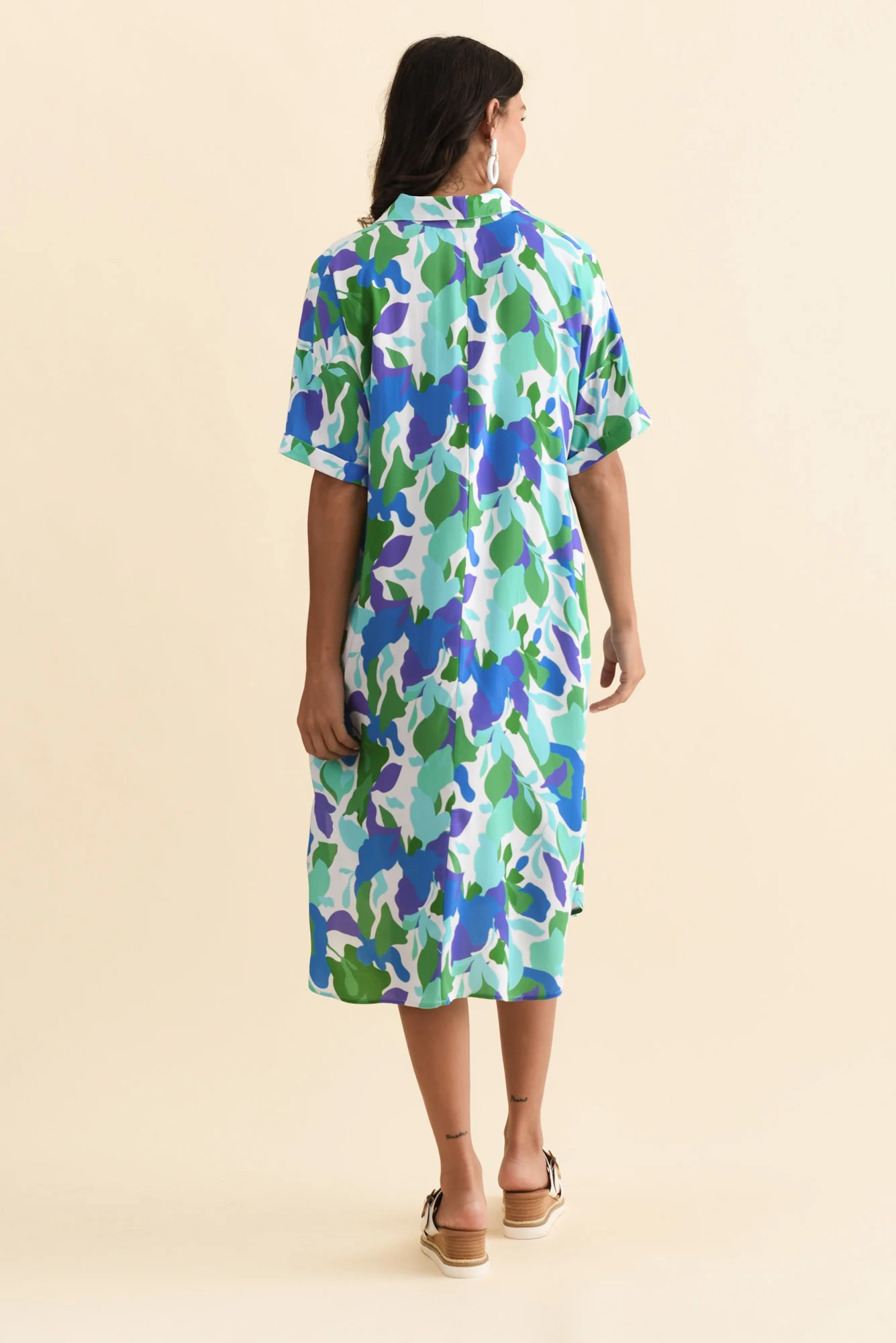 Kazi Green Garden Shirt Dress - Image 5