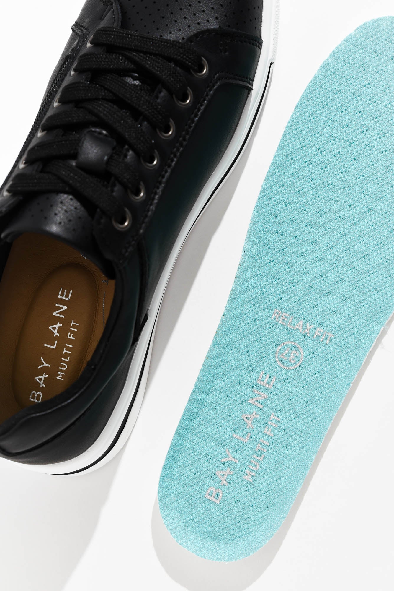 Koko Black Leather Zip Sneaker - Image 5