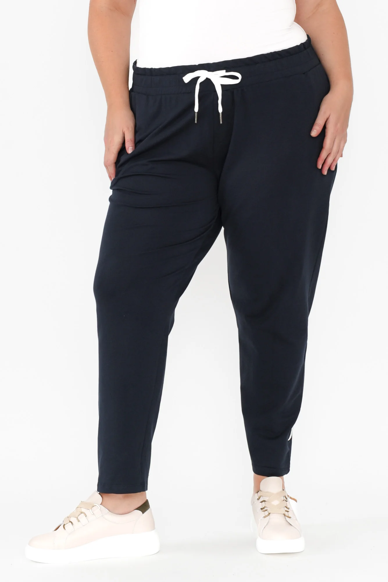 Lobby Navy Cotton Relaxed Sweatpants - Image 7