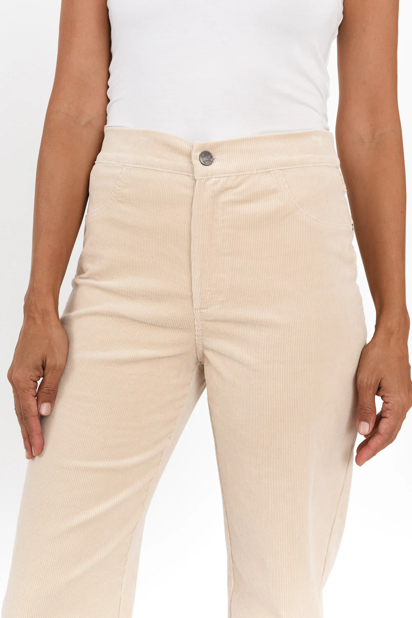 Lucie Natural Corduroy Pants - Image 3