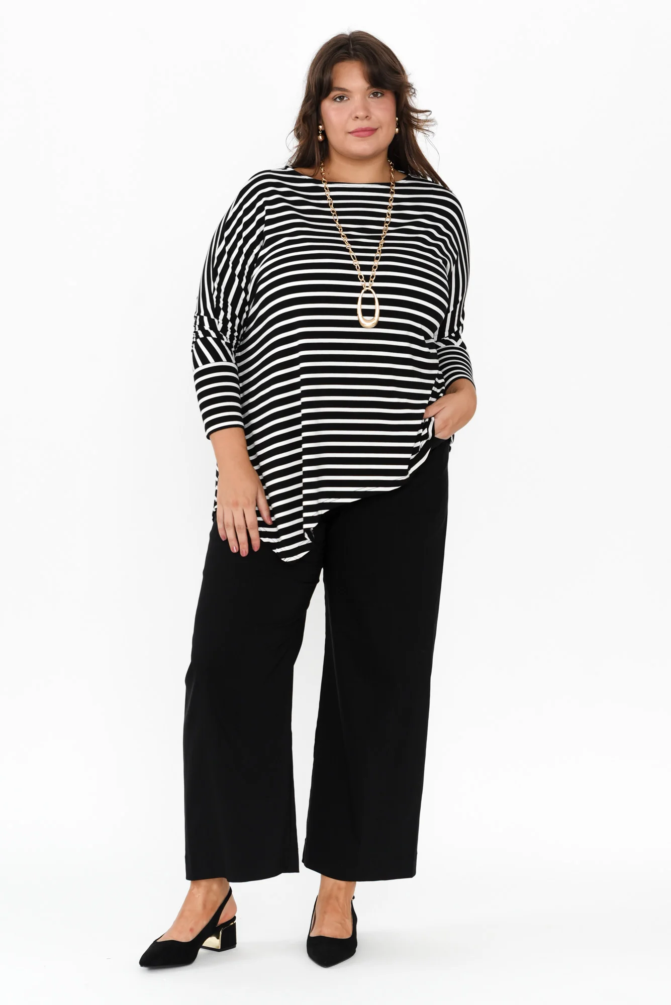 Marine Black Wide Leg Pants - Image 8