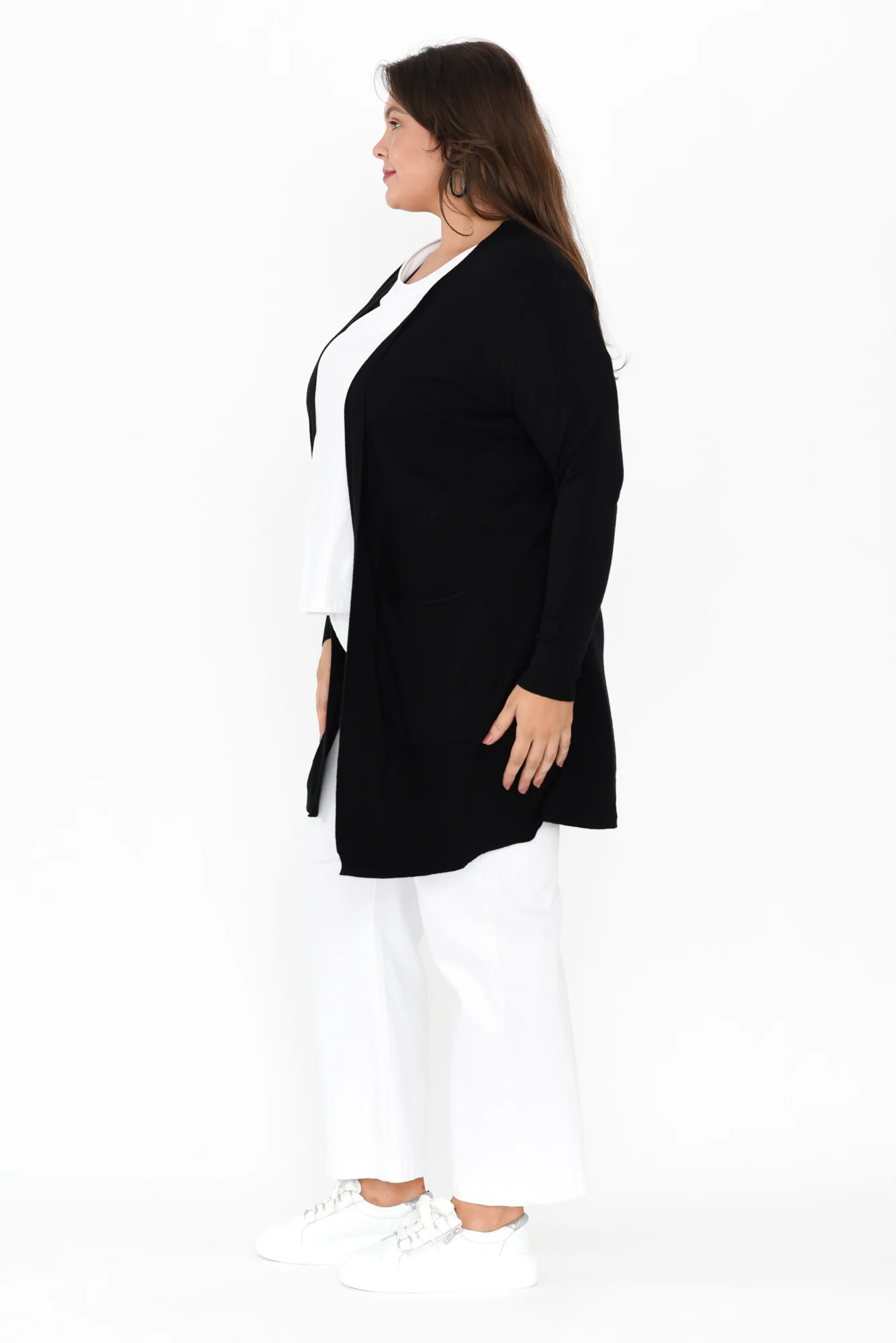 Mary Black Pocket Cardigan - Image 9
