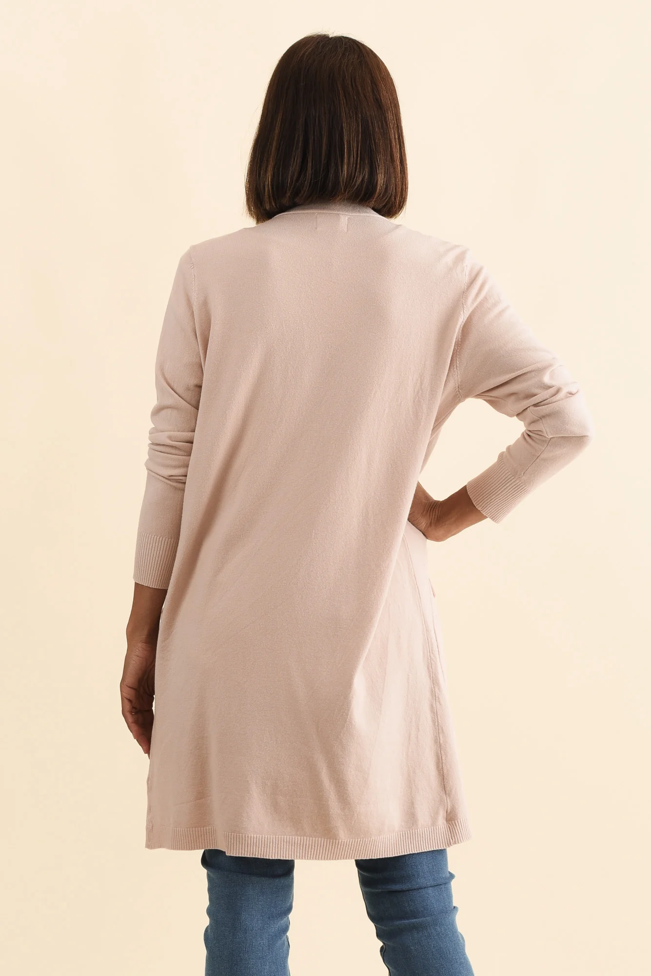 Mary Light Pink Pocket Cardigan - Image 4