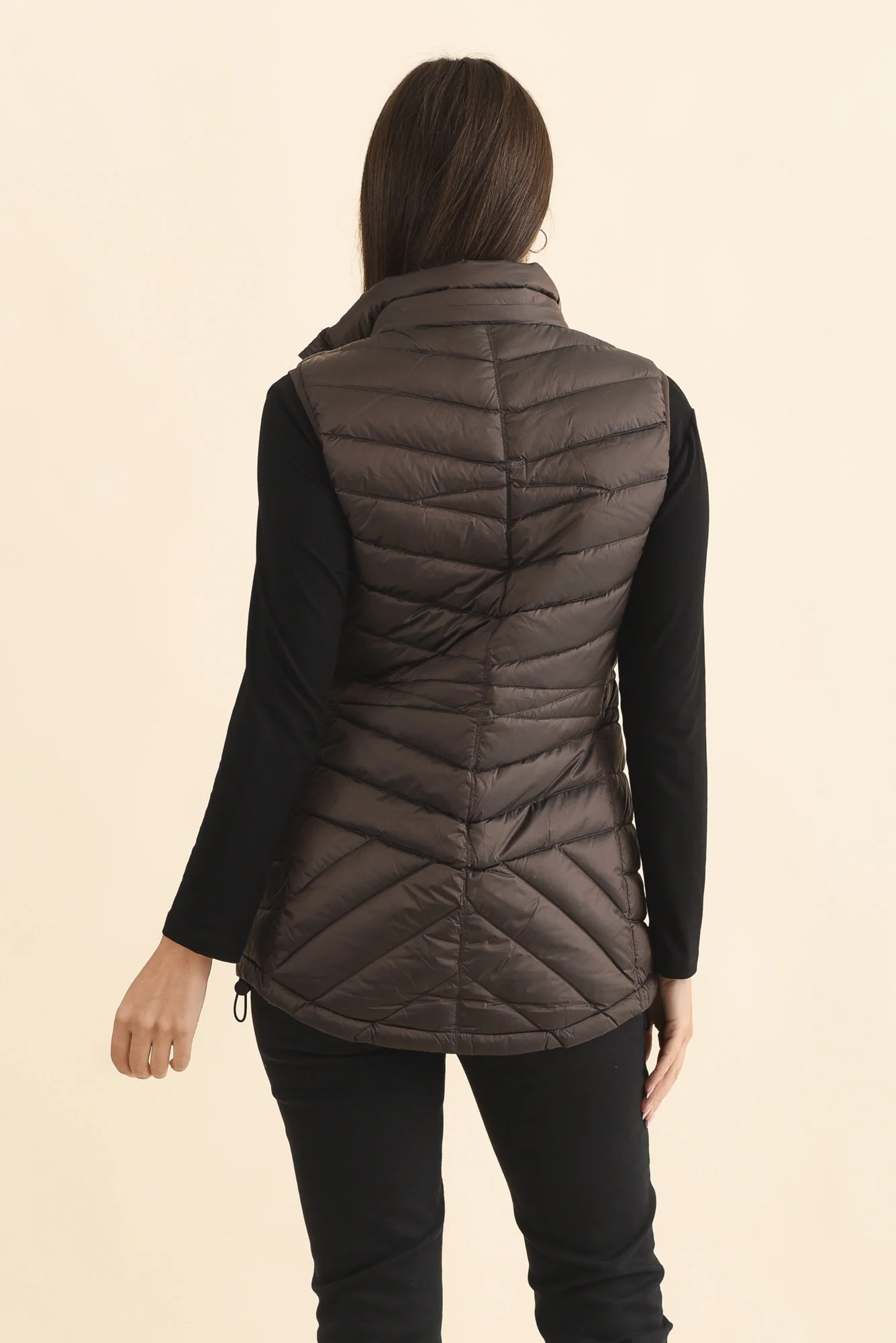 Maryclaire Chocolate Down Puffer Vest - Image 5