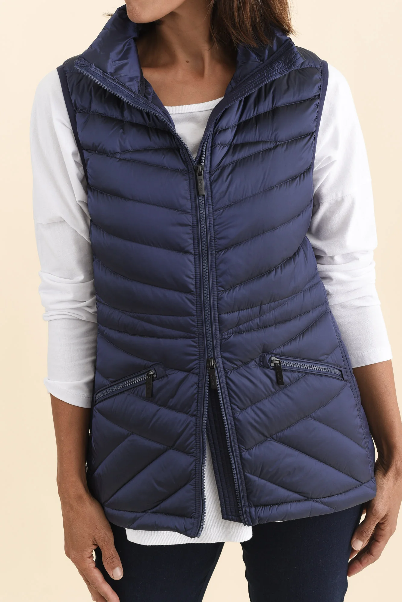 Maryclaire Navy Down Puffer Vest - Image 6