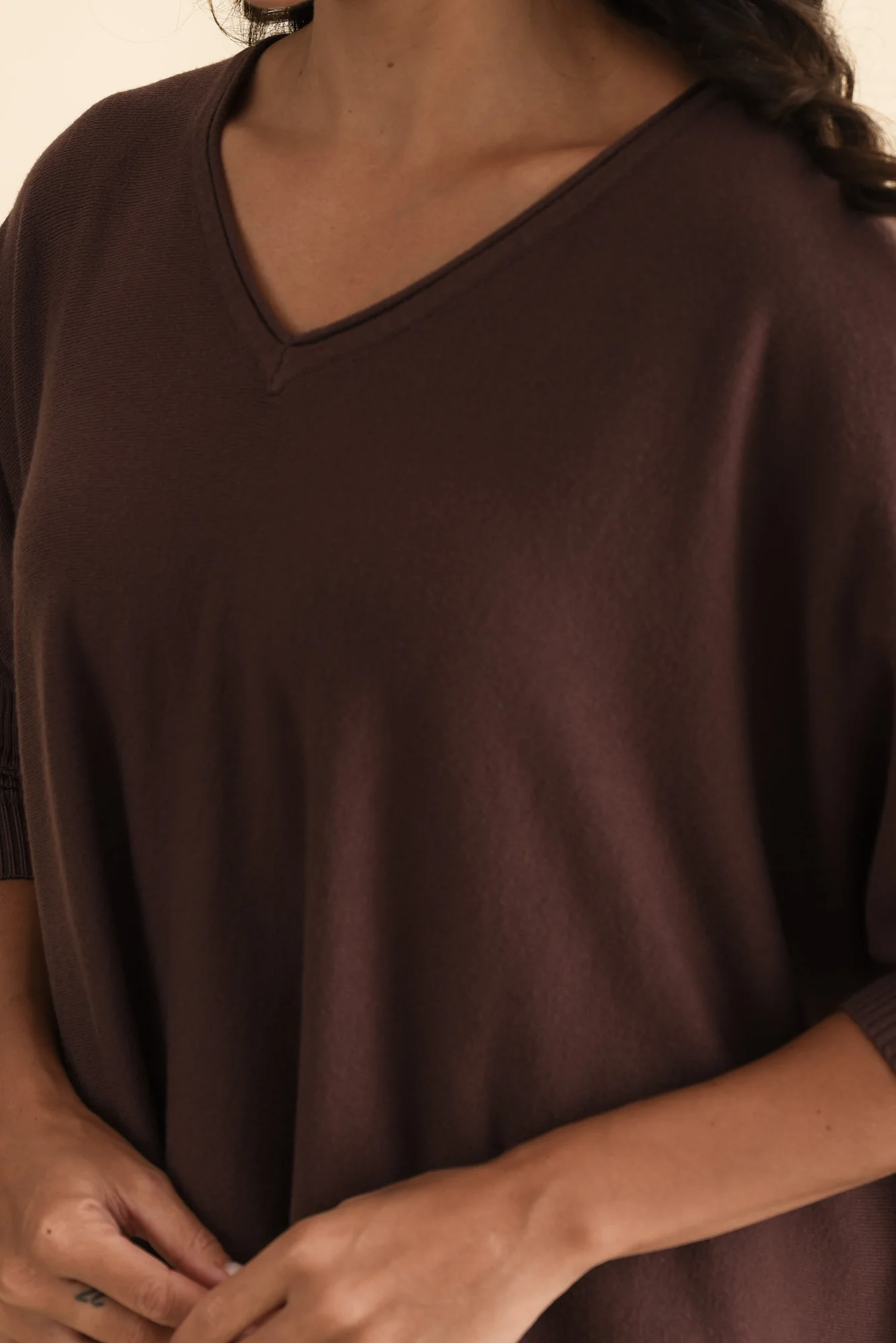 Nastia Brown Wool Blend Jumper - Image 5