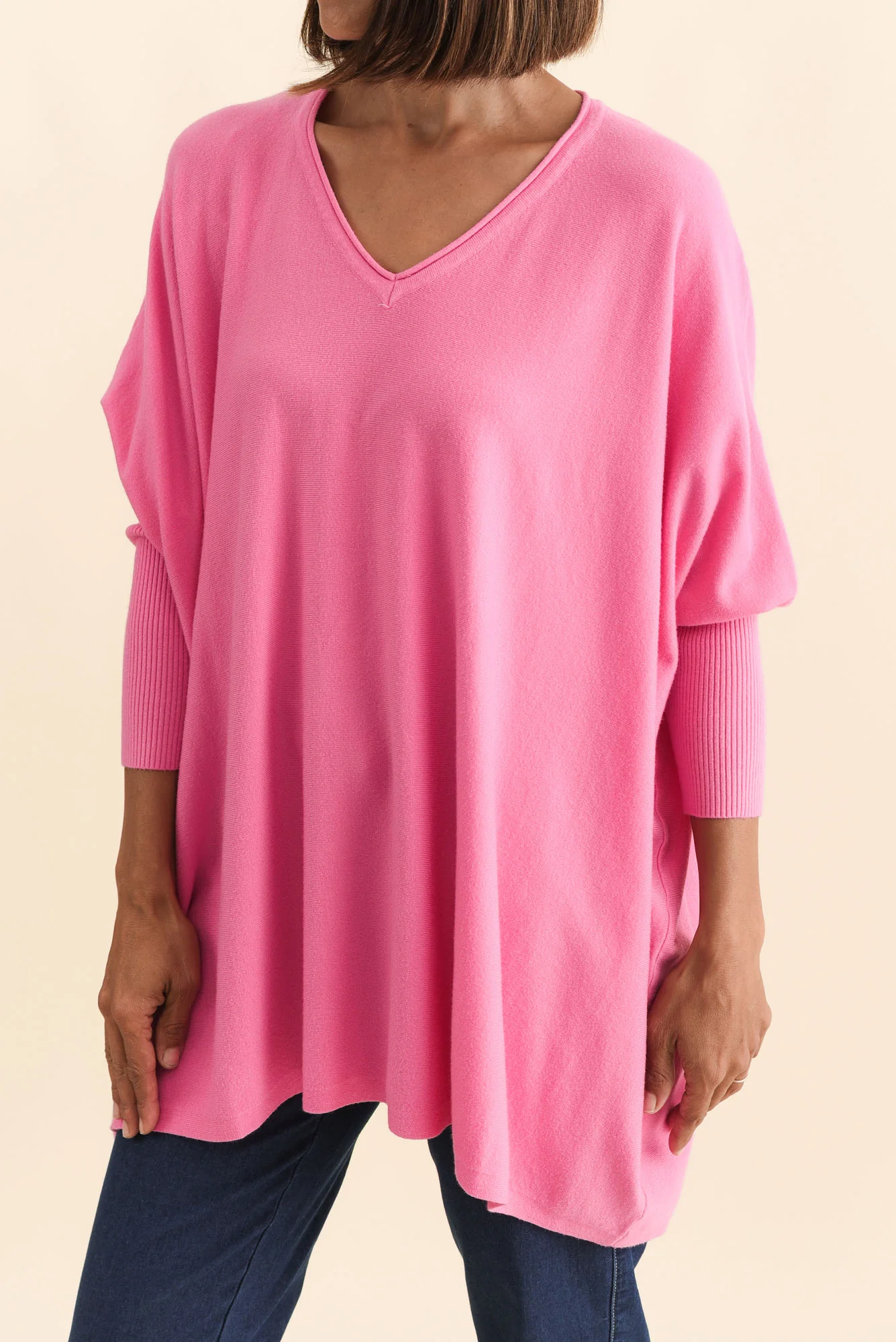 Nastia Hot Pink Wool Blend Jumper - Image 6