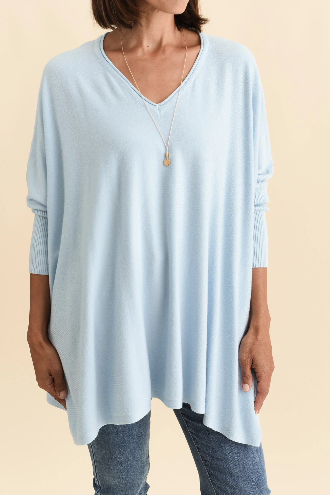 Nastia Light Blue Wool Blend Jumper - Image 5