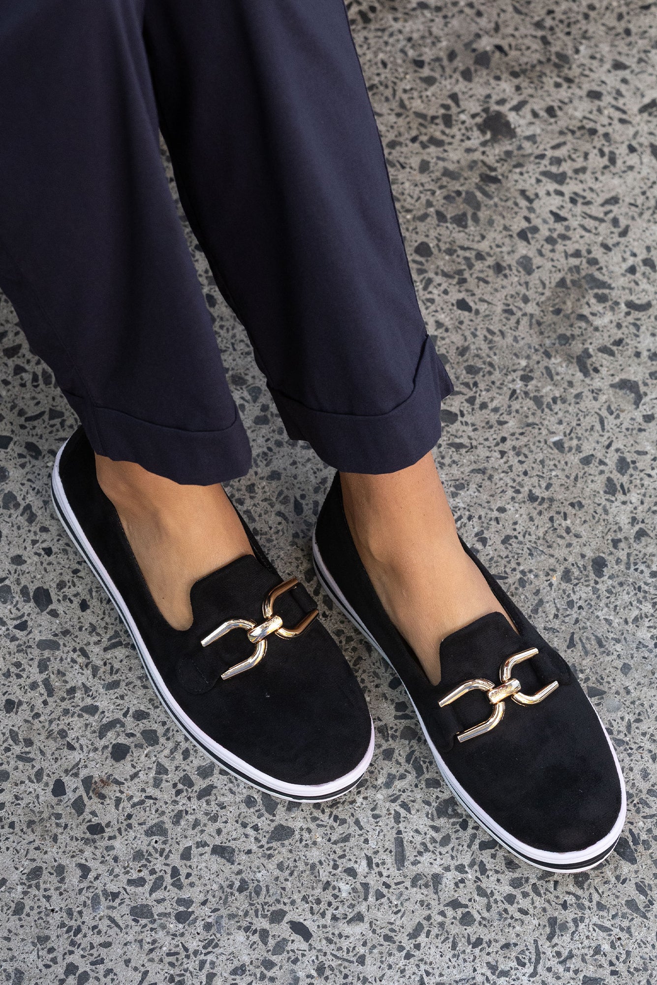 Nature Black Platform Loafer - Image 2