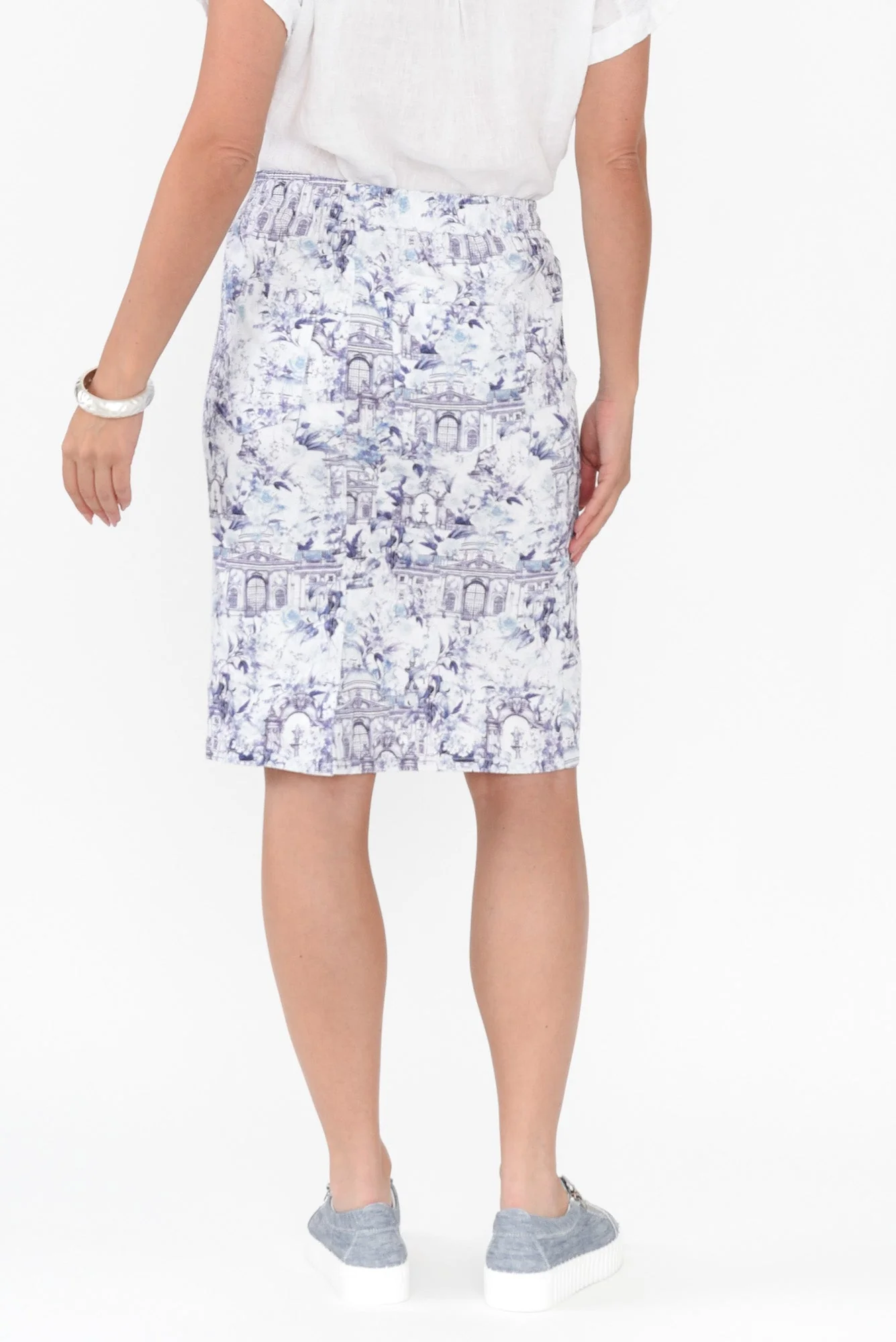 Norma Navy Vista Drawstring Skirt - Image 4