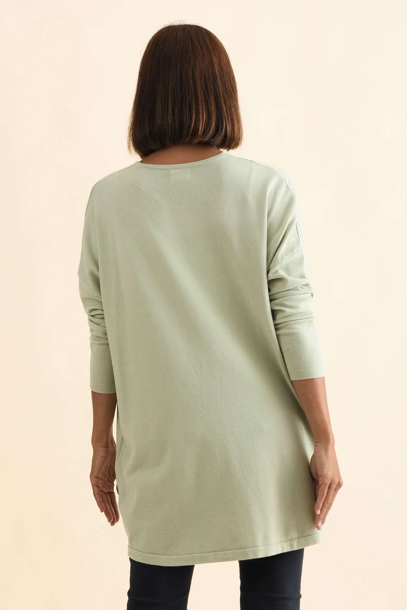Piper Sage V Neck Knit Jumper - Image 4