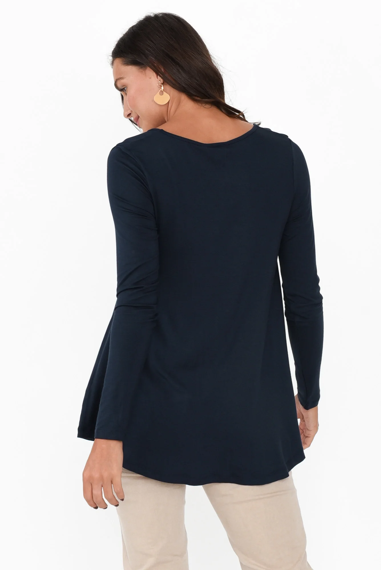 Pippa Dark Navy Bamboo Top - Image 4