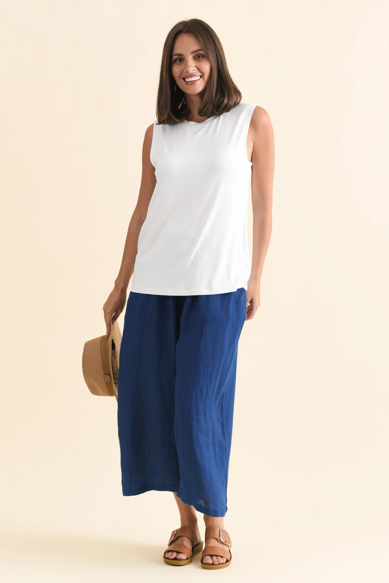 Positano White Tank - Image 2