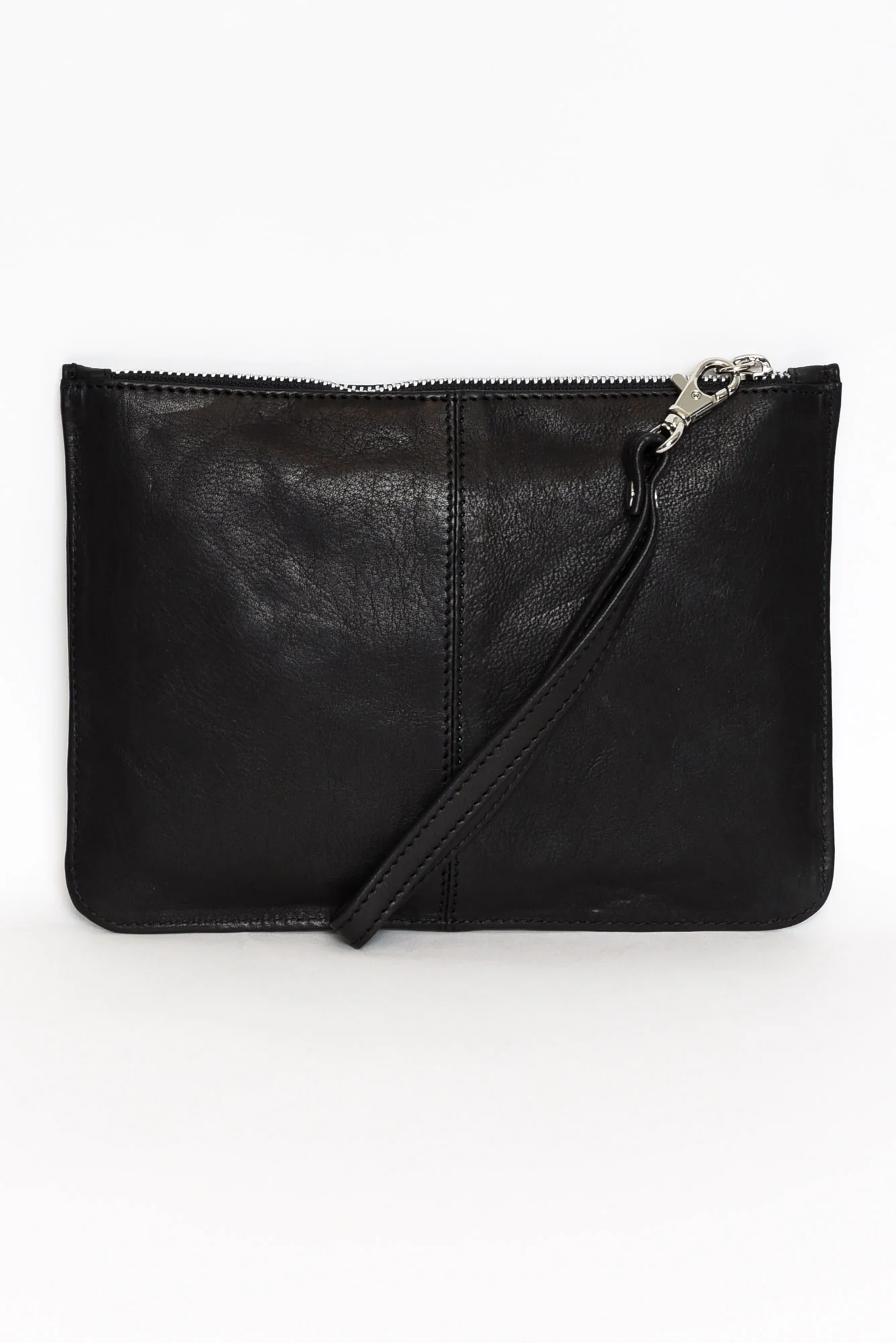 Queens Black Leather Clutch - Image 2