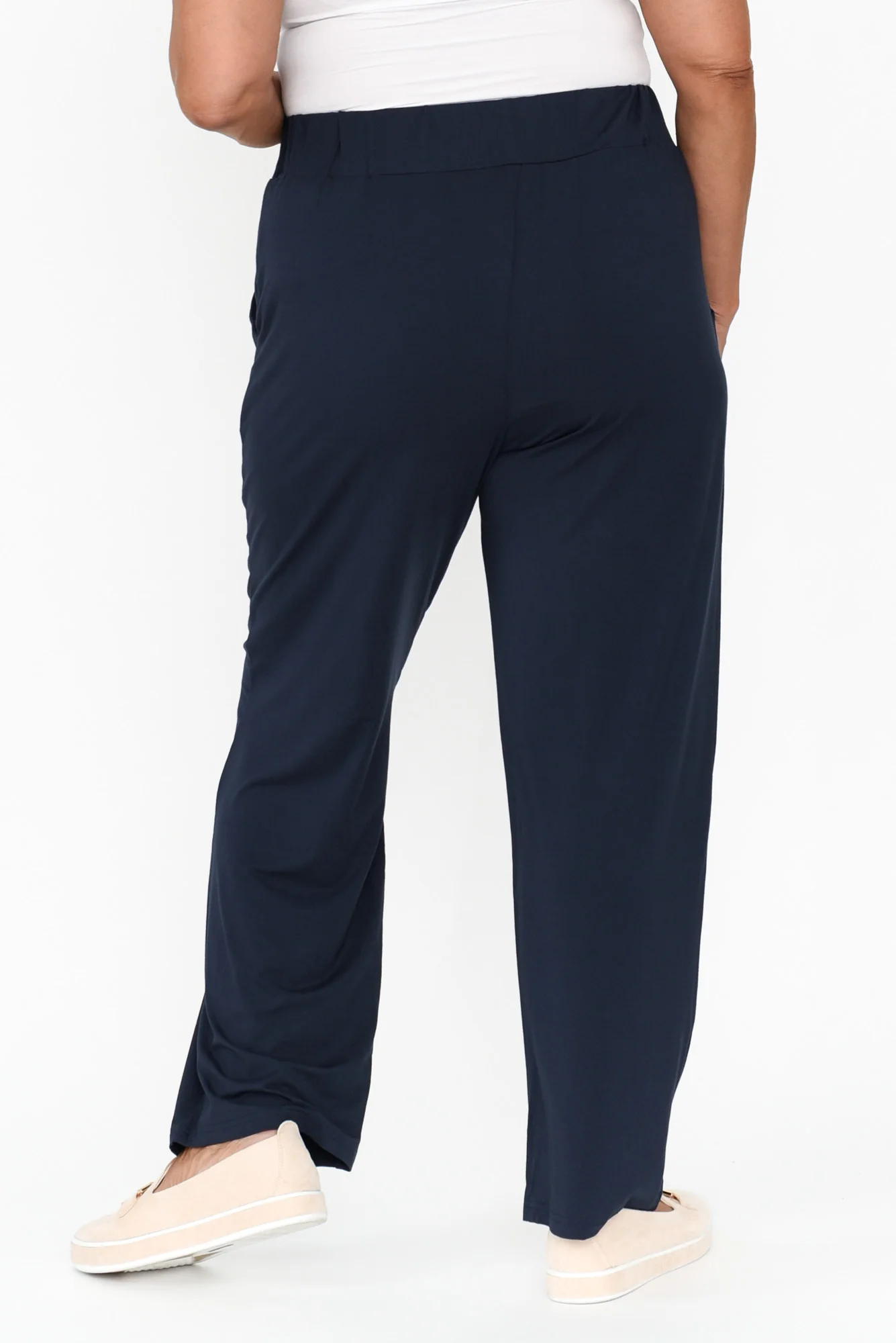 Rosella Navy Bamboo Pants - Image 9
