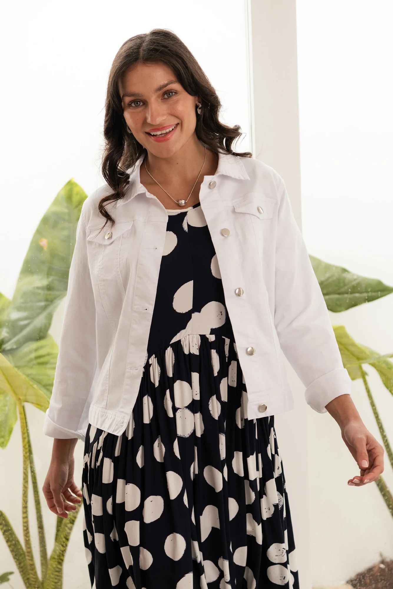 Siobhan White Stretch Jacket