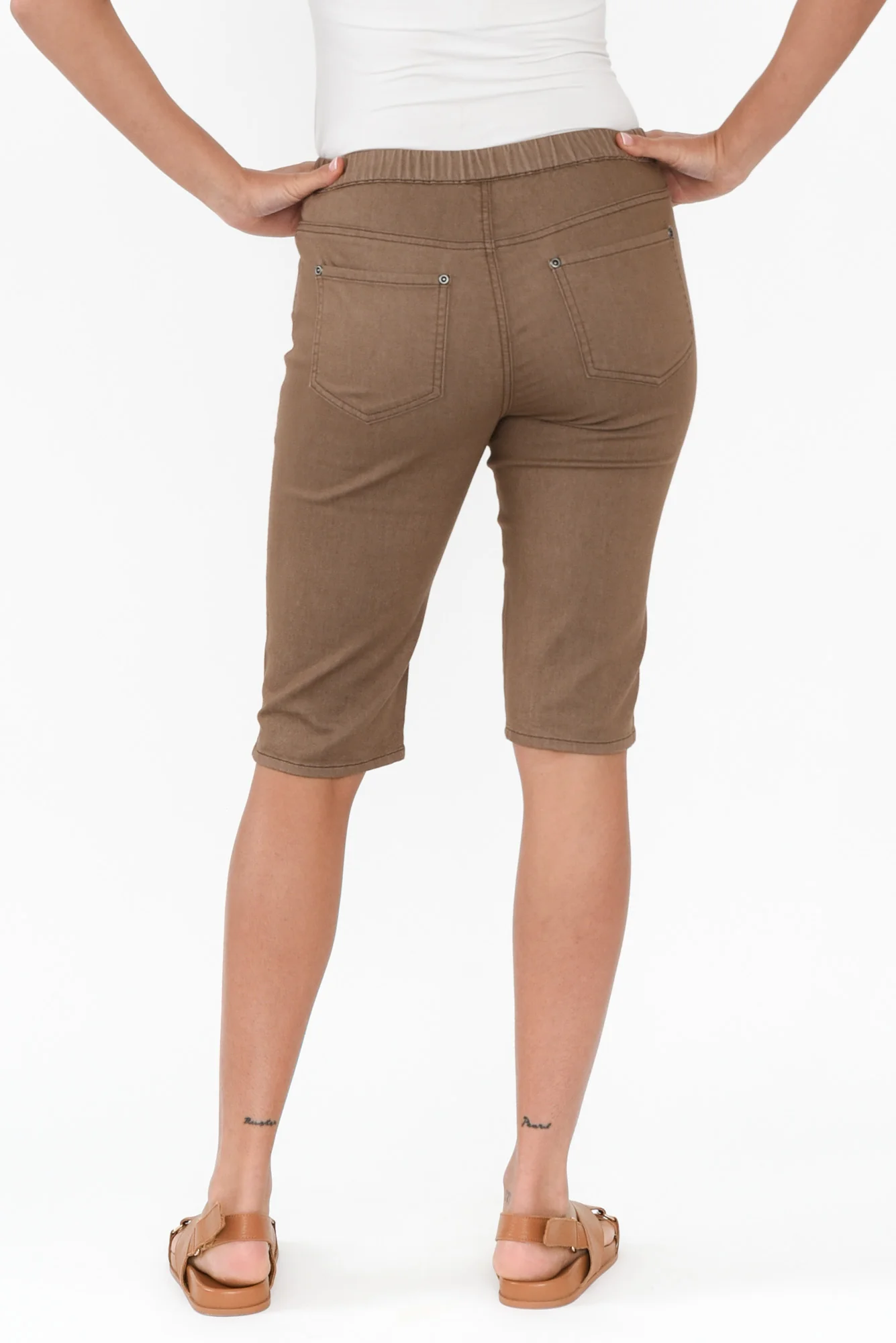 Tora Mocha Stretch Shorts - Image 5
