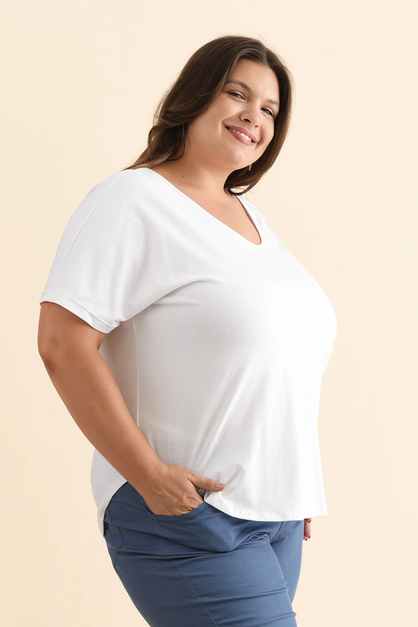 Toronto White Cotton Tee - Image 10